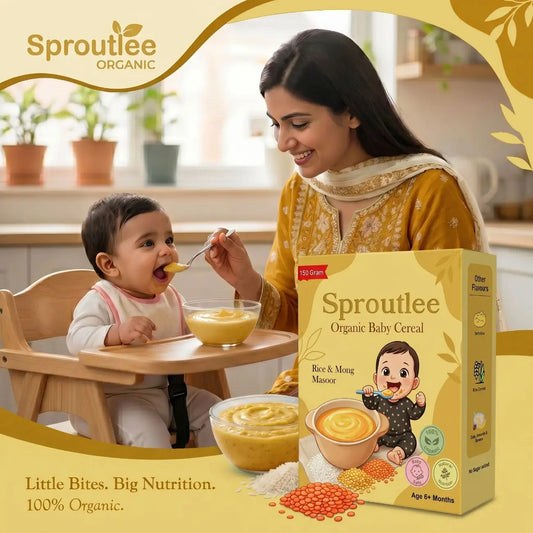 Sproutlee Organic Baby Cereal (Rice & Moong Masoor)