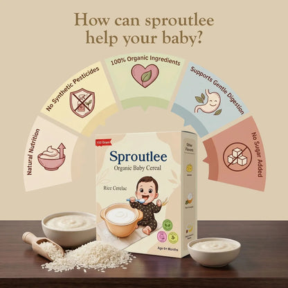 Sproutlee Organic Baby Cereal (Rice)